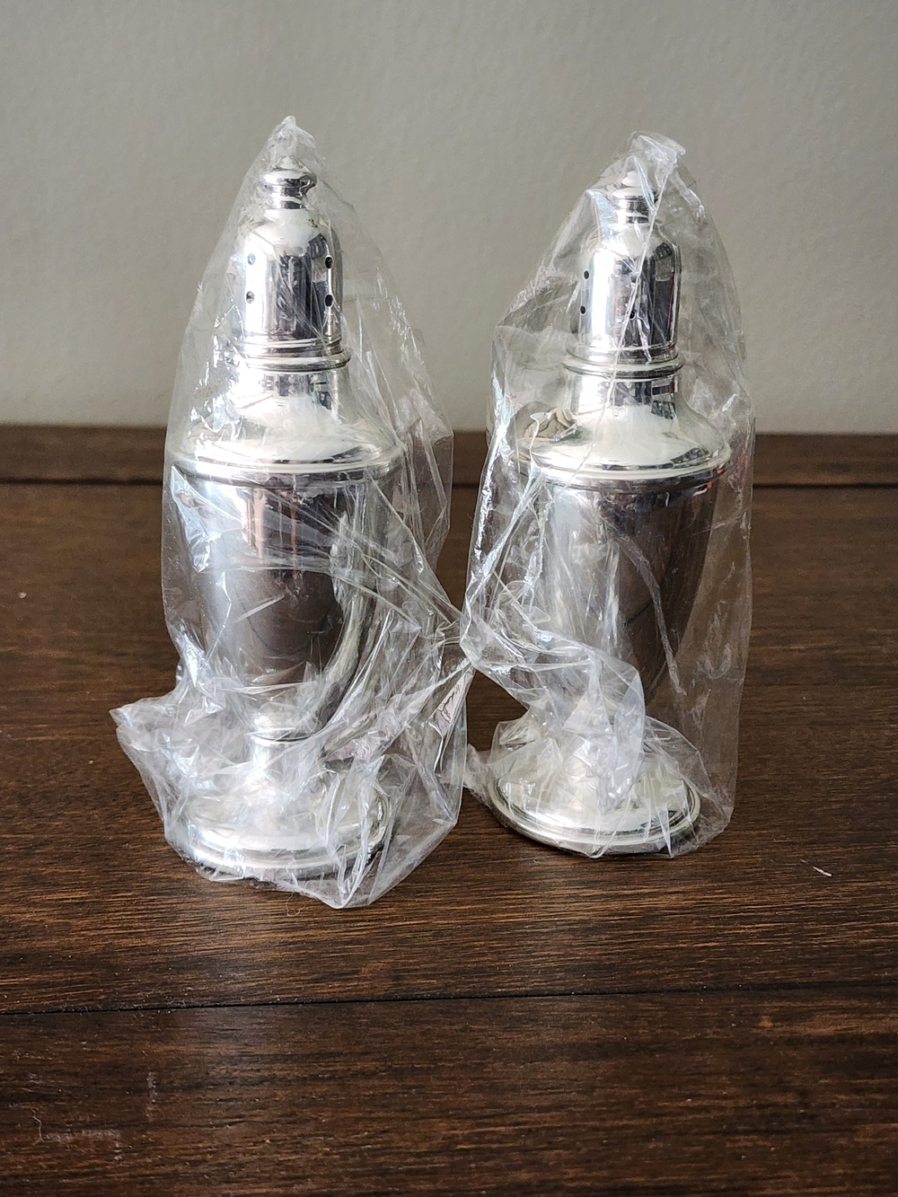 Reed & Barton Pewter Weighted P67  Salt and Pepper Shaker Set NEW